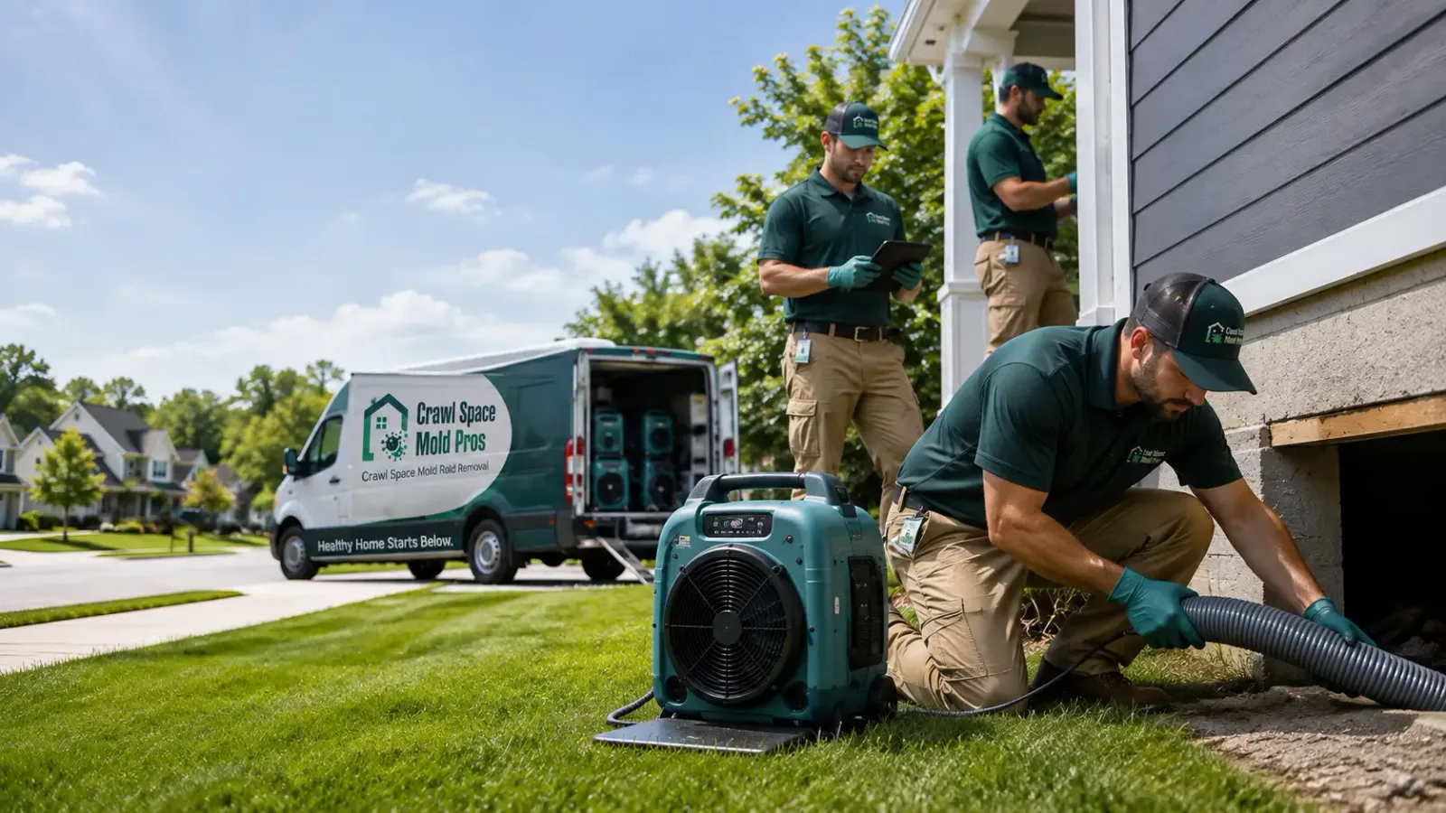 Crawl Space Mold Removal in Hooven, OH